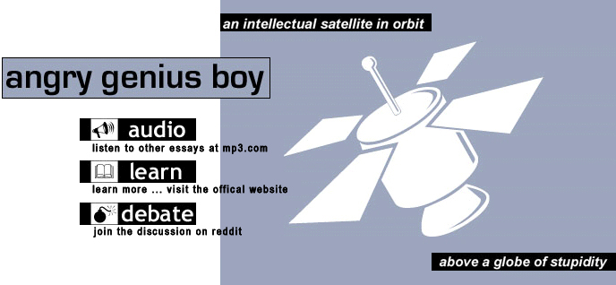 angry genius boy